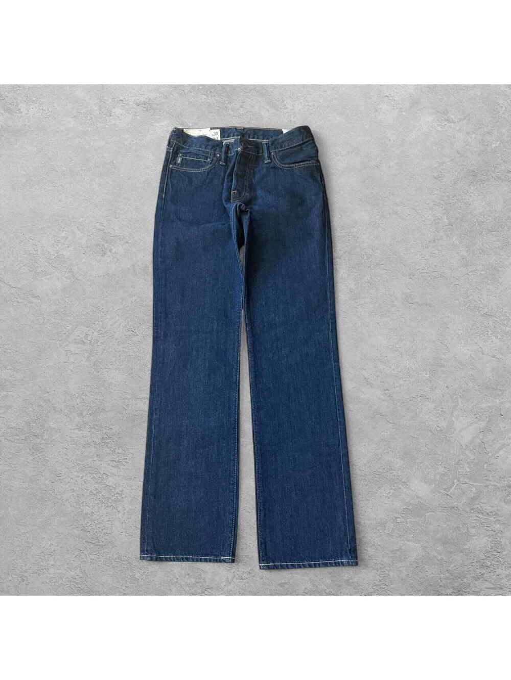 Abercrombie & Fitch Dark Blue Straight Leg Jeans W30 L32
